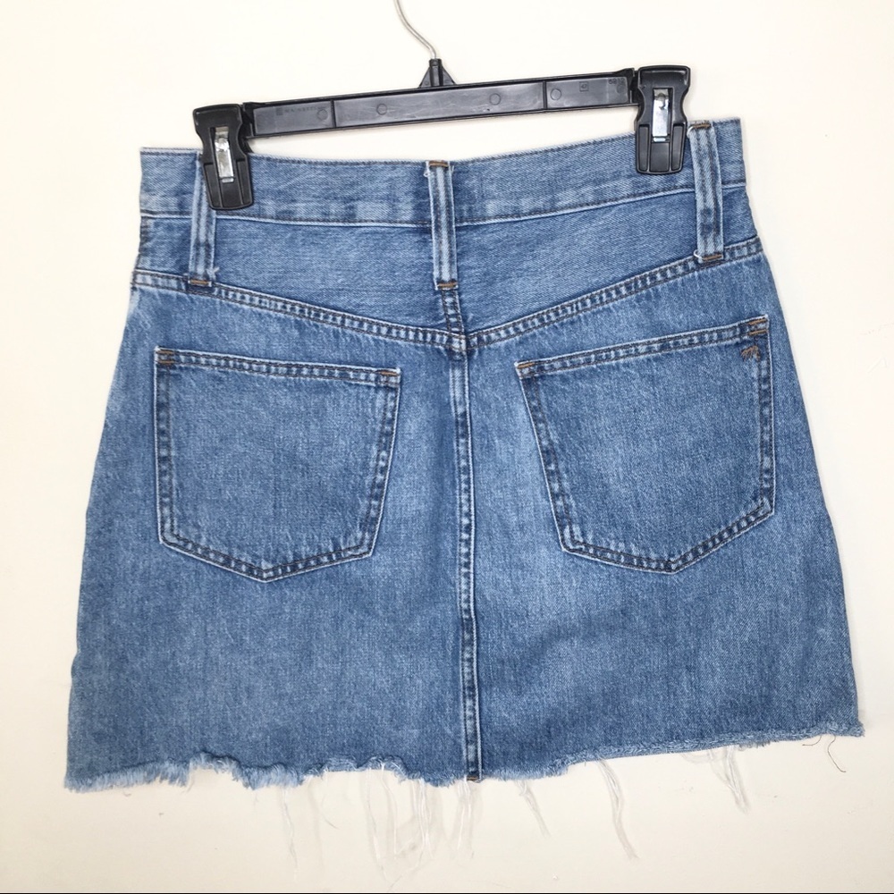 Madewell Rigid A-Line Denim Mini Skirt - Picture 5 of 13